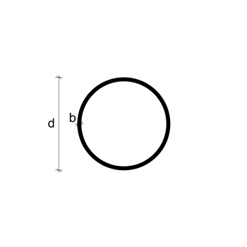 Rura  42.4x4.0 b/s gat. S235JRH/P235TR2 L=6260