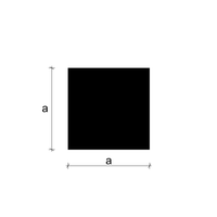 Pręt kwadratowy  40 ciągniony h11 S235JR L=3240