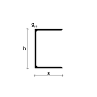 Ceownik stalowy gorącowalcowany g/w wym. 65 gat.S235JR+M/S235JR L=6000